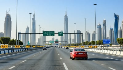 Dubai road toll system illustration Dubai road toll system illustration